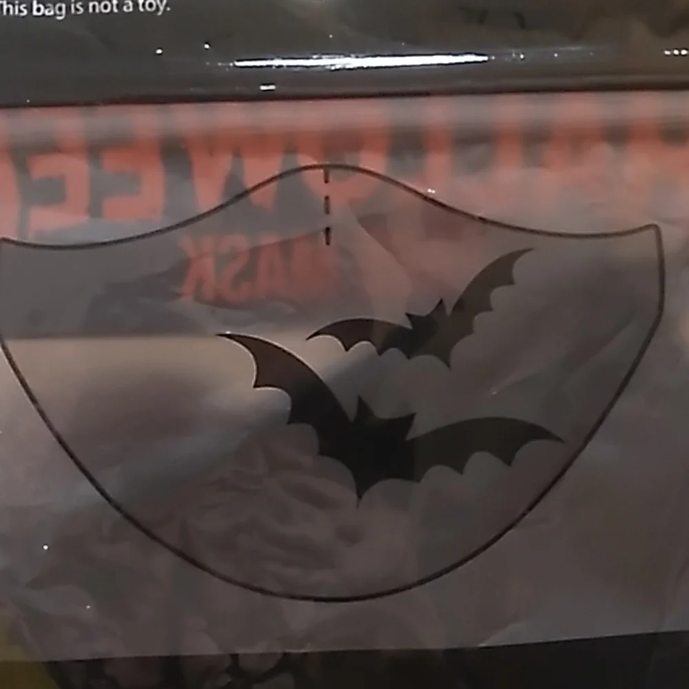 Halloween Mask Black Bats